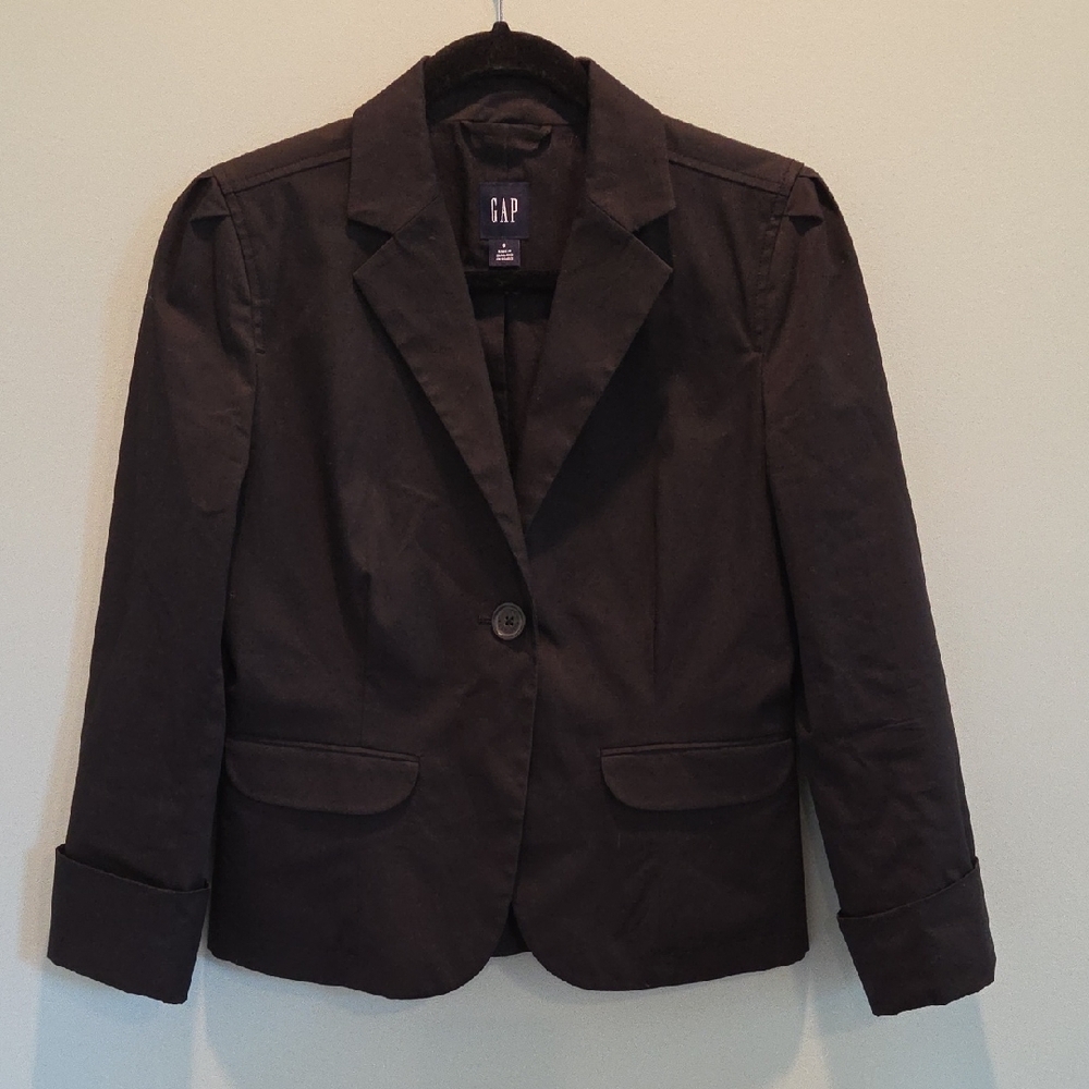 GAP Women's Size 6 Blazer 100% Cotton Fully Lined Long Sleeves Versatile Piece
